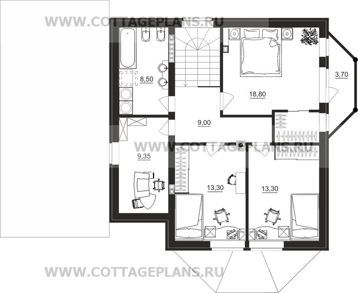 Поэтажные планы проект дома 88-60 общ. площадь 256,05 м2