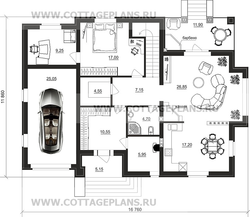 Поэтажные планы проект дома 29-98 общ. площадь 233,55 м2