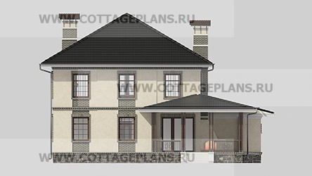 Фасады проект дома 76-16 общ. площадь 325,45 м2