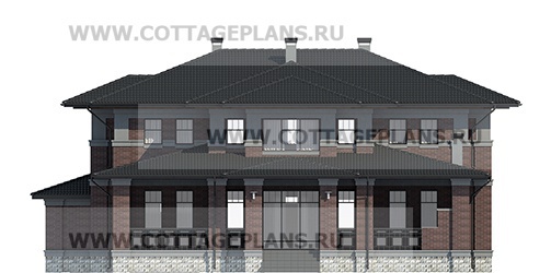 Фасады проект дома 101-22 общ. площадь 481,10 м2