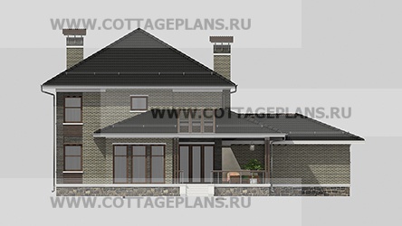 Фасады проект дома 76-20 общ. площадь 370,60 м2