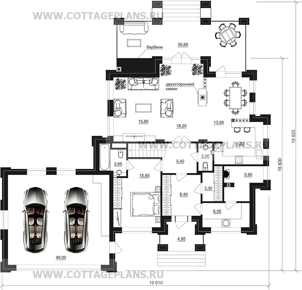 Поэтажные планы проект дома 100-94 общ. площадь 263,45 м2