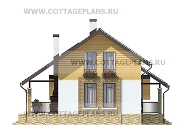 Фасады проект дома 74-09 общ. площадь 92,90 м2