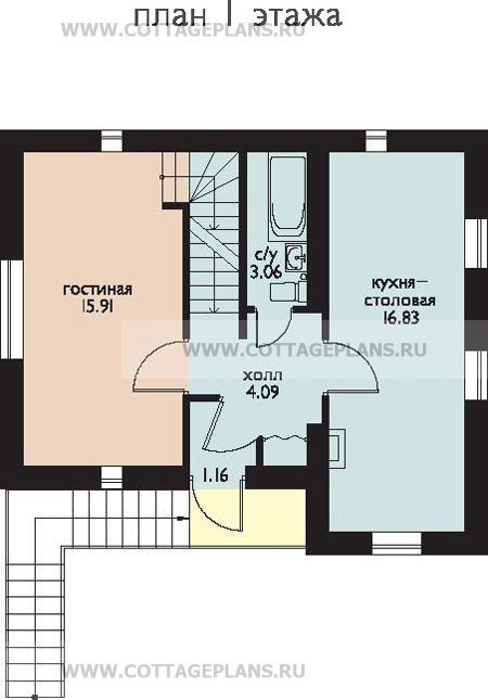 Поэтажные планы проект дома 35-50 общ. площадь 126,7м2