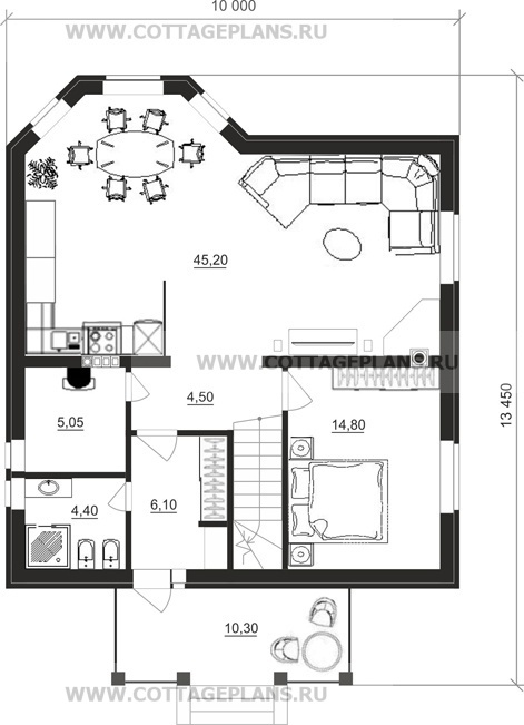 Поэтажные планы проект дома 14-20 общ. площадь 168,45 м2