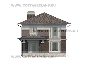 Фасады проект дома 206-62 общ. площадь 102,75м2
