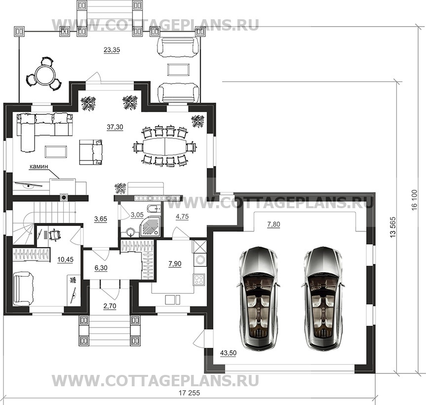 Поэтажные планы проект дома 201-11 общ. площадь 257,55 м2