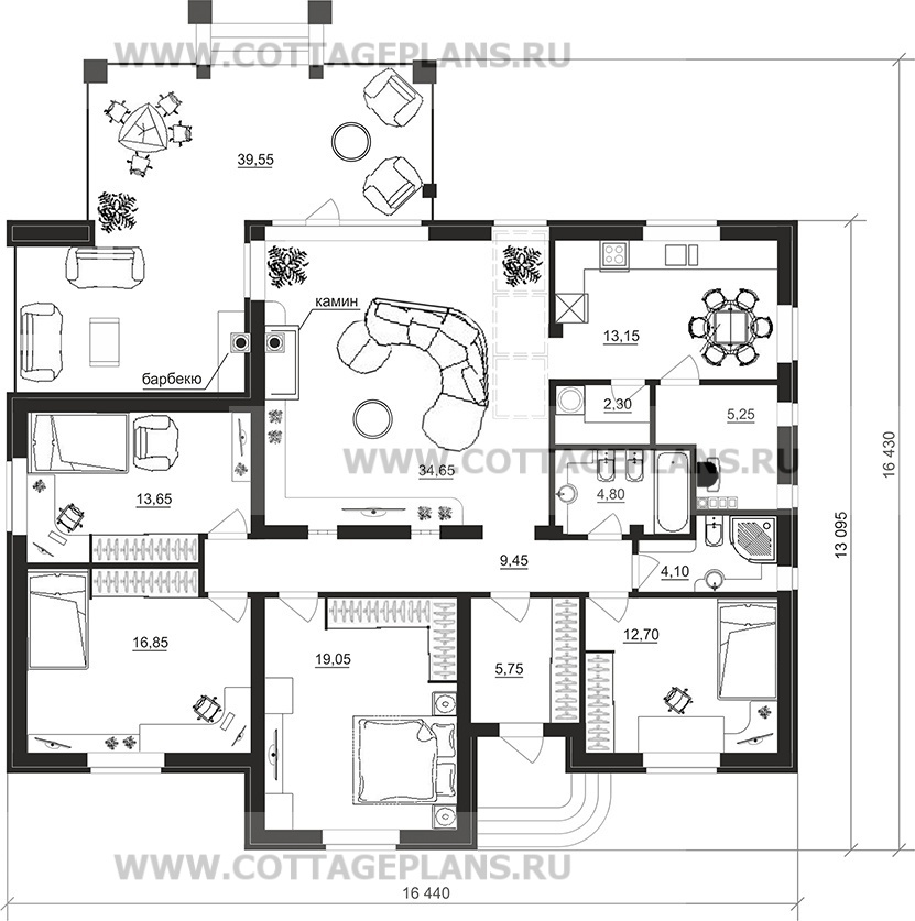 Поэтажные планы проект дома 27-18 общ. площадь 141,70 м2