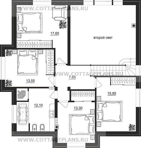 Поэтажные планы проект дома 204-71 общ. площадь 168,50 м2