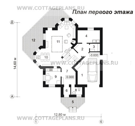 Поэтажные планы проект дома 33-87 общ. площадь 268,8м2