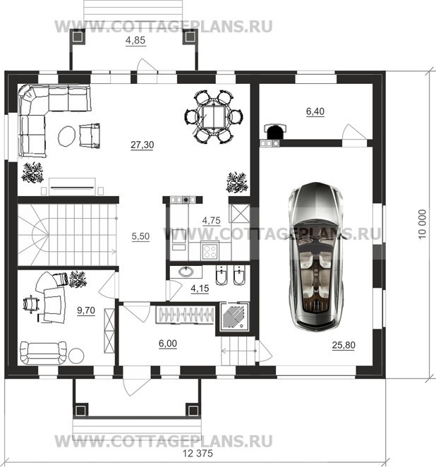 Поэтажные планы проект дома 15-95 общ. площадь 178,05 м2