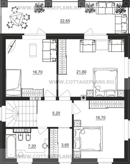 Поэтажные планы проект дома 15-59 общ. площадь 211,55 м2