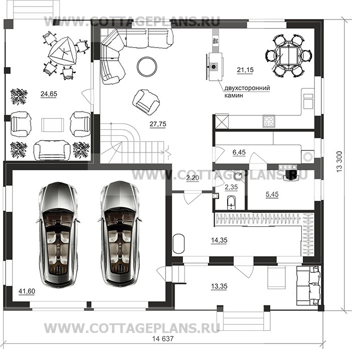 Поэтажные планы проект дома 22-53 общ. площадь 225,20м2