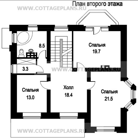 Поэтажные планы проект дома 47-07 общ. площадь 168,8 м2