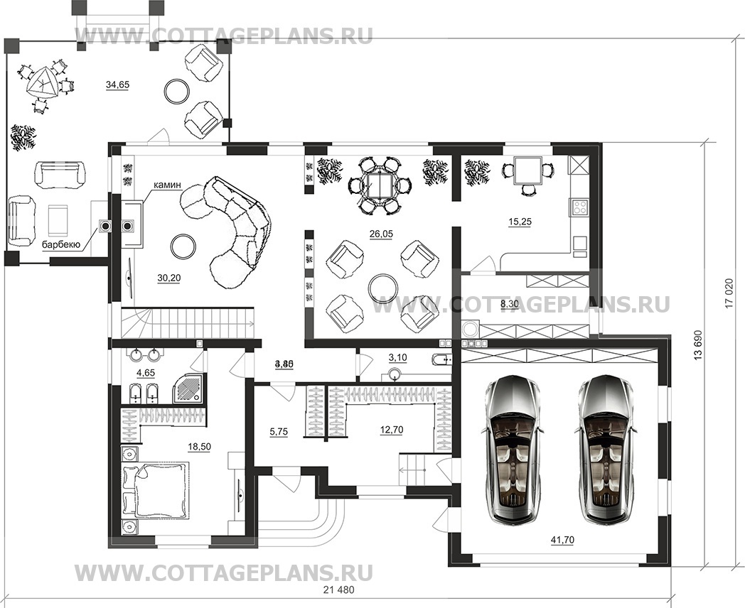 Поэтажные планы проект дома 76-19 общ. площадь 382,70 м2