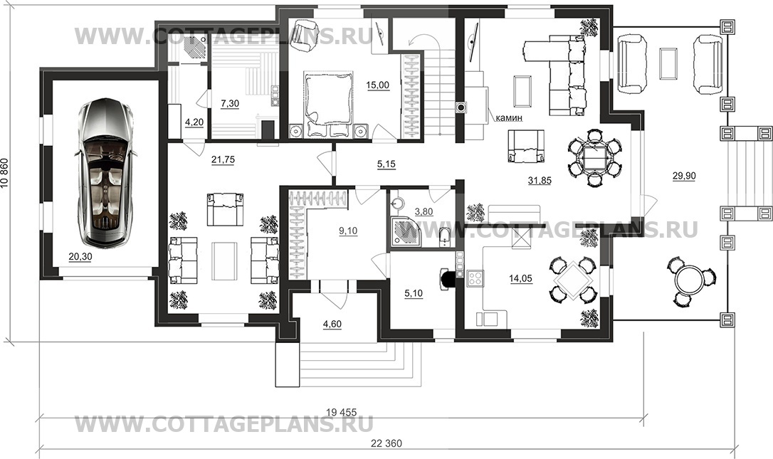 Поэтажные планы проект дома 94-96 общ. площадь 212,75 м2