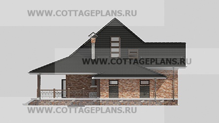 Фасады проект дома 95-76 общ. площадь 213,00 м2