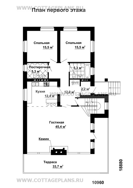 Поэтажные планы проект дома 48-08 общ. площадь 312,8 м2