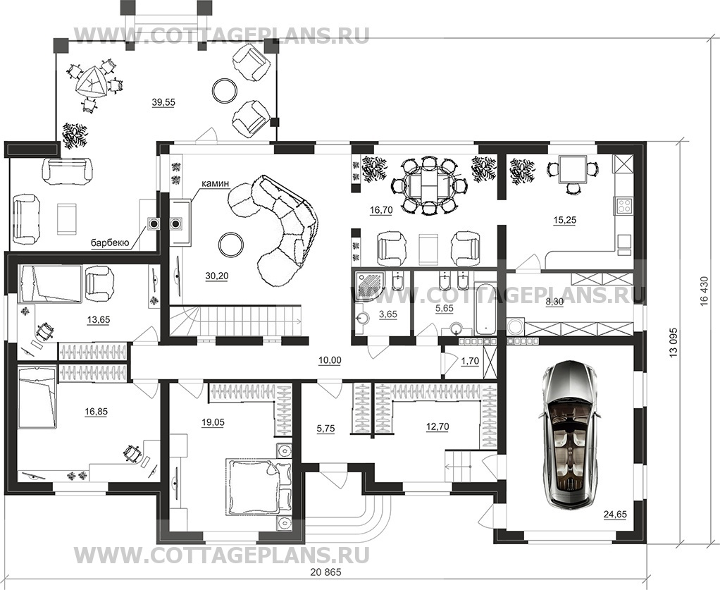 Поэтажные планы проект дома 96-27 общ. площадь 455,70 м2