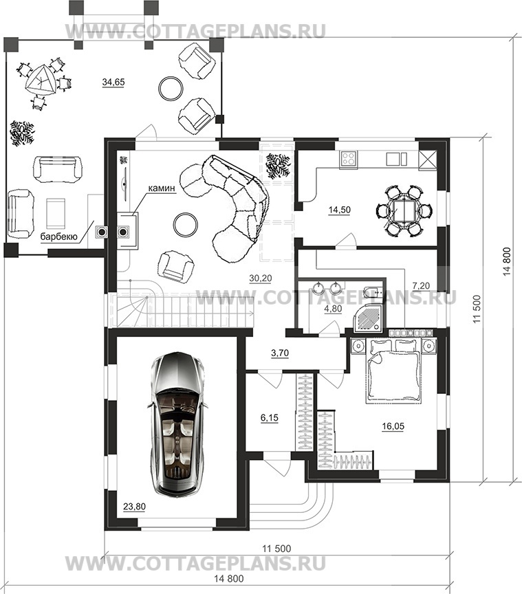 Поэтажные планы проект дома 76-71 общ. площадь 268,30 м2