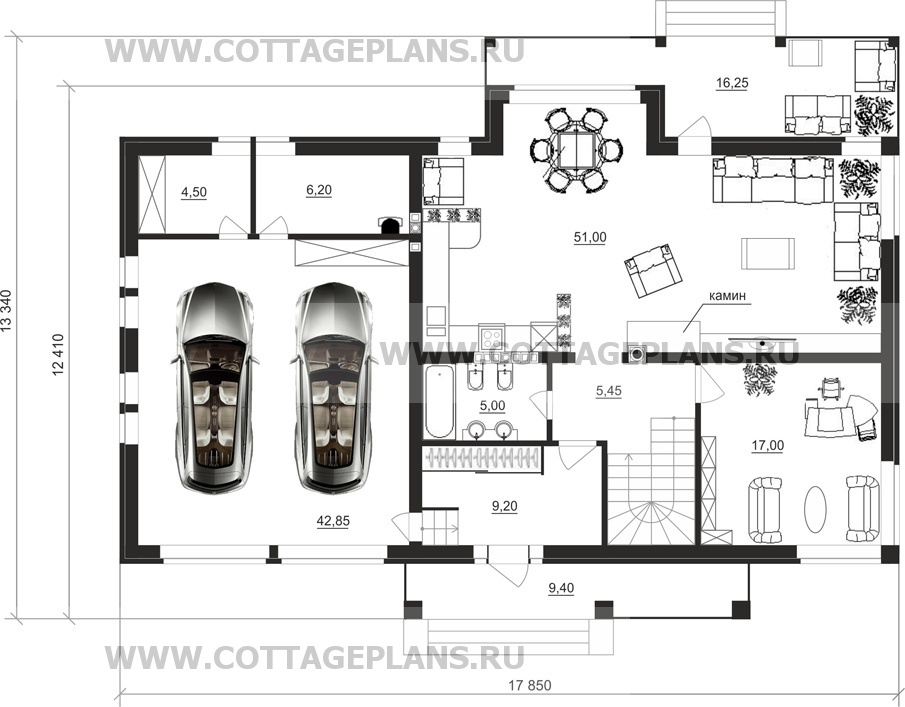 Поэтажные планы проект дома 15-13 общ. площадь 335,25 м2