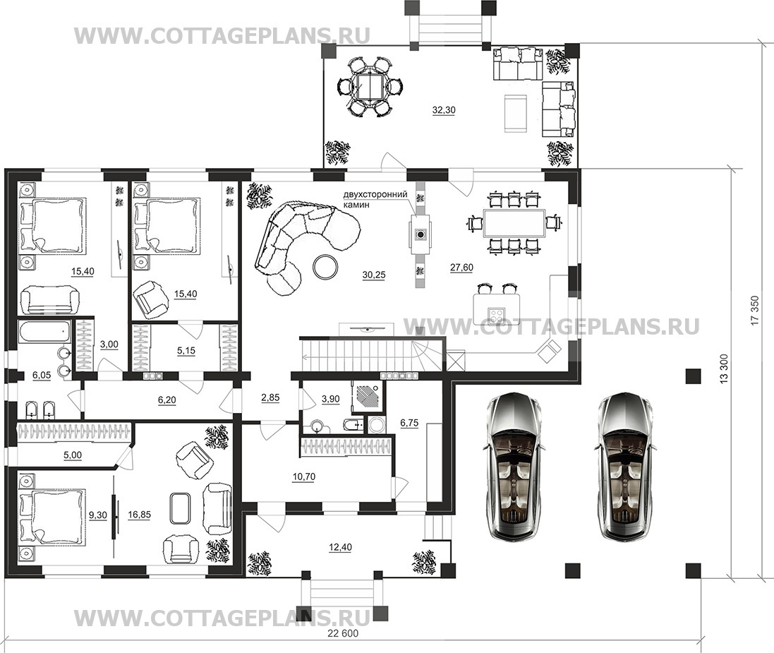 Поэтажные планы проект дома 08-57 общ. площадь 342,95 м2