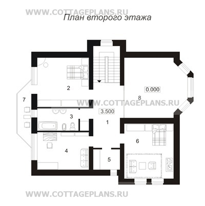 Поэтажные планы проект дома 33-91 общ. площадь 258,6м2