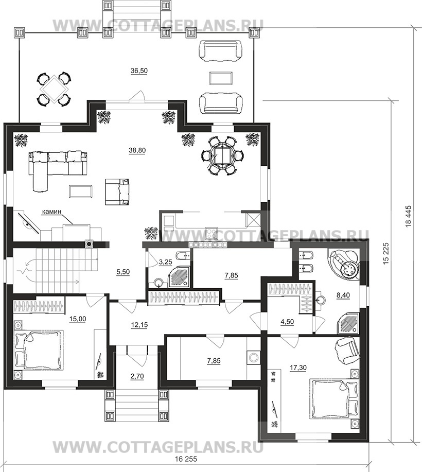 Поэтажные планы проект дома 71-78 общ. площадь 387,60м2