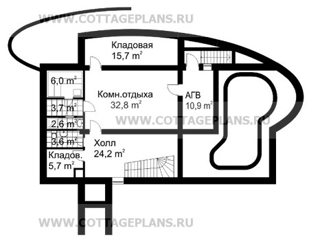 Поэтажные планы проект дома 32-18 общ. площадь 540,4м2