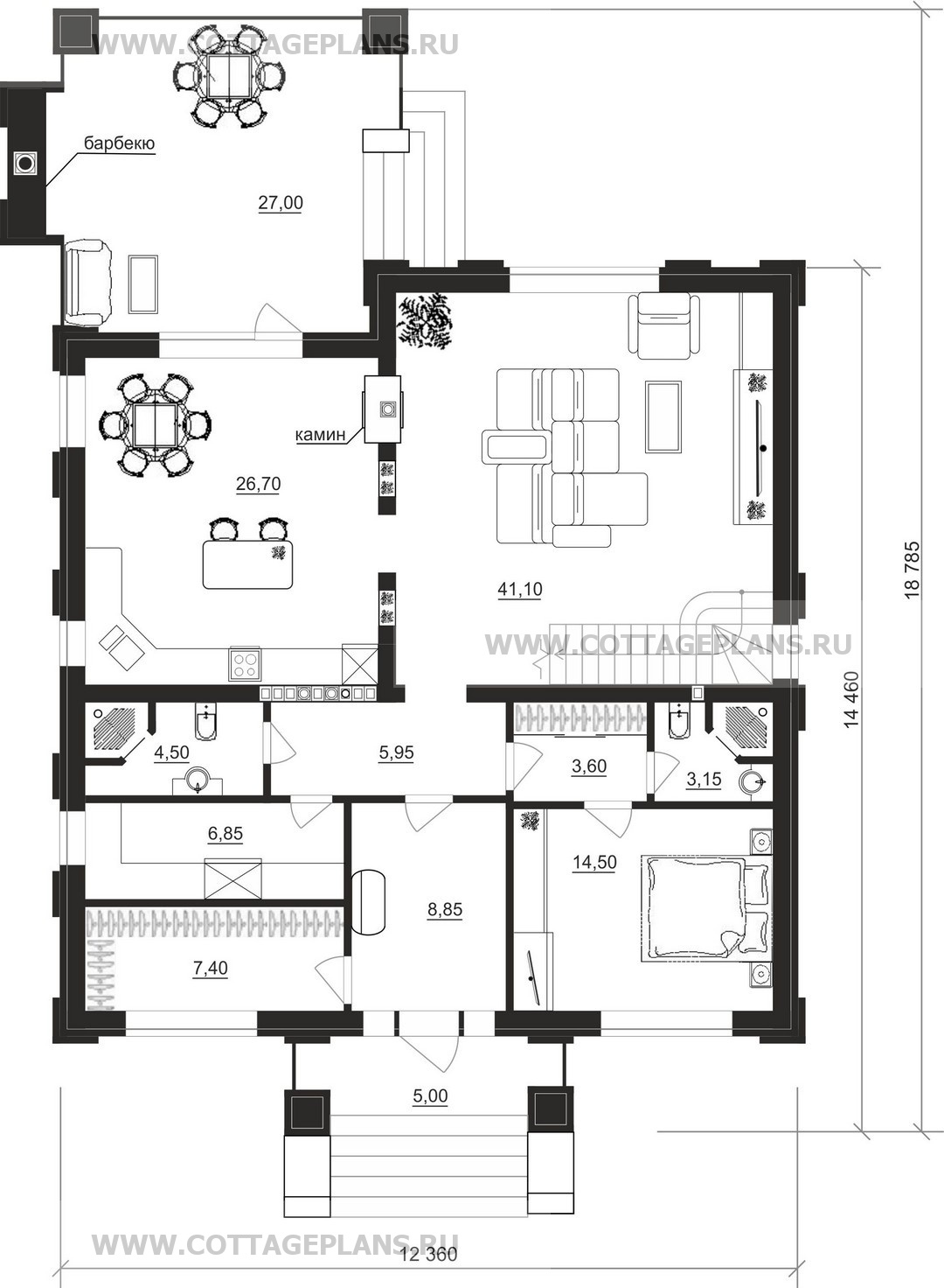 Поэтажные планы проект дома 205-24 общ. площадь 366,10 м2