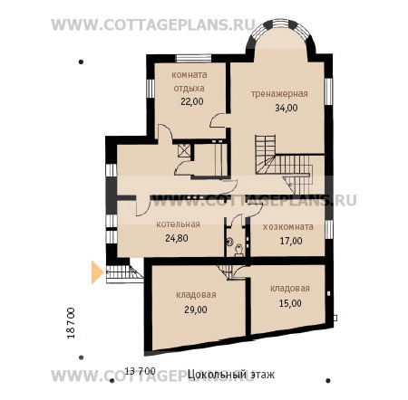 Поэтажные планы проект дома 48-72 общ. площадь 592,5 м2