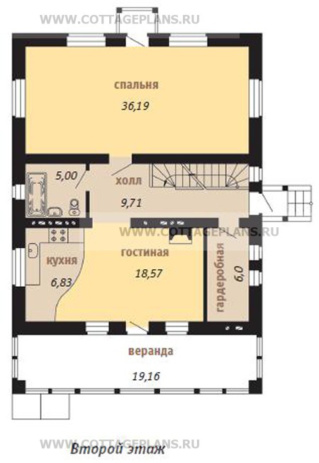 Поэтажные планы проект дома 32-52 общ. площадь 289.0м2