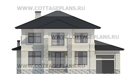 Фасады проект дома 103-93 общ. площадь 322,1 м2