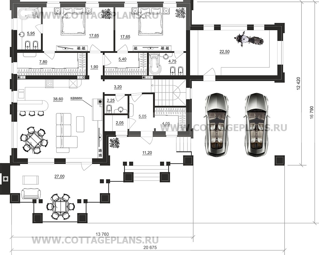 Поэтажные планы проект дома 28-59 общ. площадь 245,55 м2