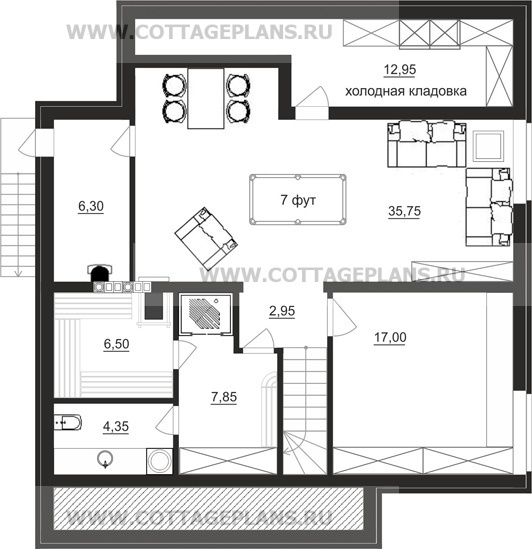 Поэтажные планы проект дома 14-14 общ. площадь 163,60 м2