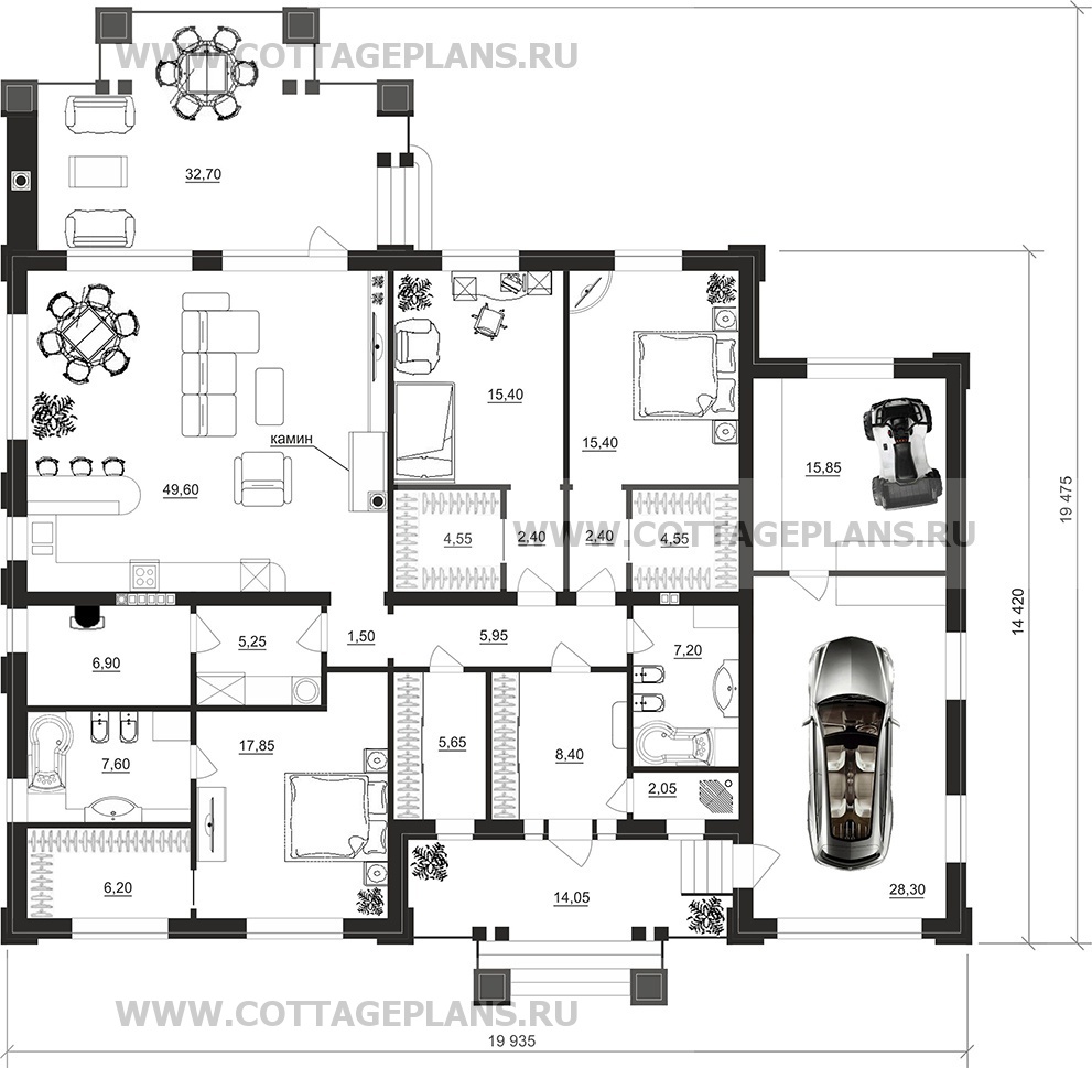 Поэтажные планы проект дома 27-73 общ. площадь 213,00 м2