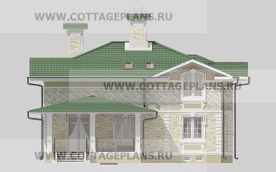 Фасады проект дома 13-62 общ. площадь 237,65 м2