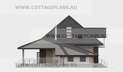 Фасады проект дома 95-74 общ. площадь 218,50 м2