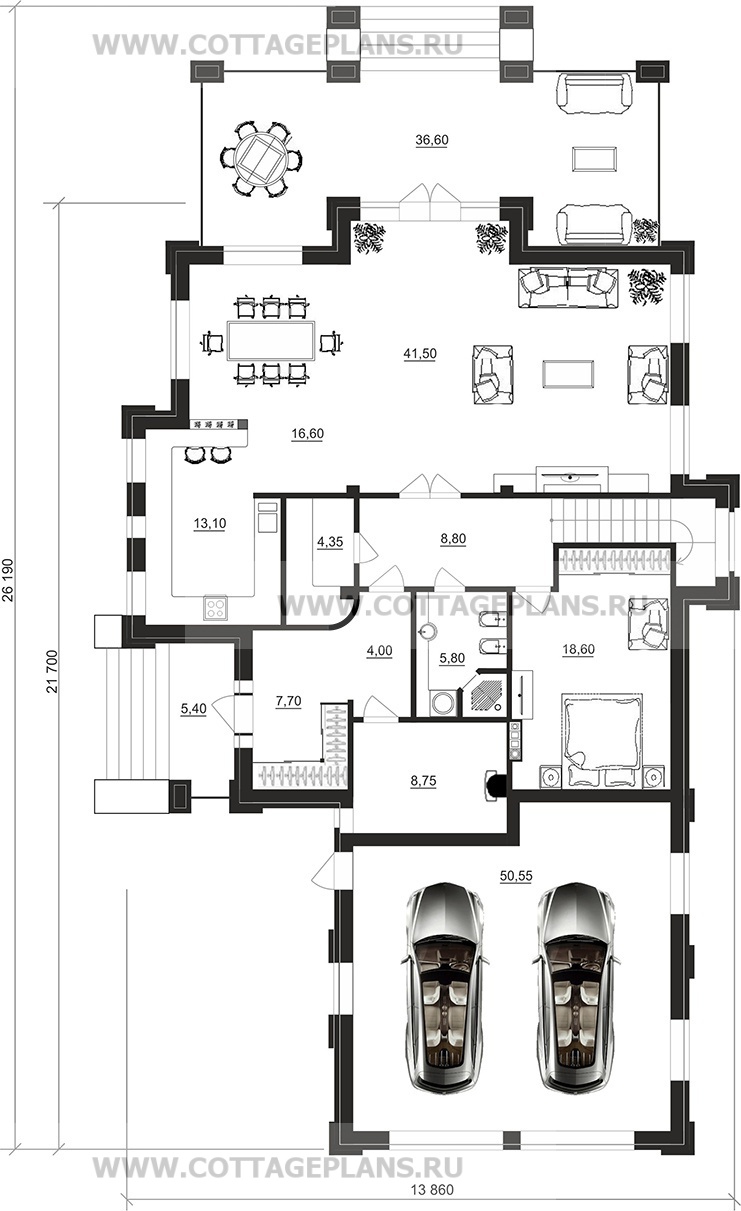 Поэтажные планы проект дома 200-86 общ. площадь 305,85 м2