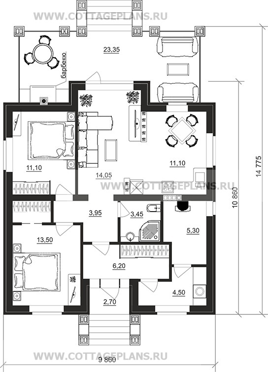Поэтажные планы проект дома 27-40 общ. площадь 73,15 м2