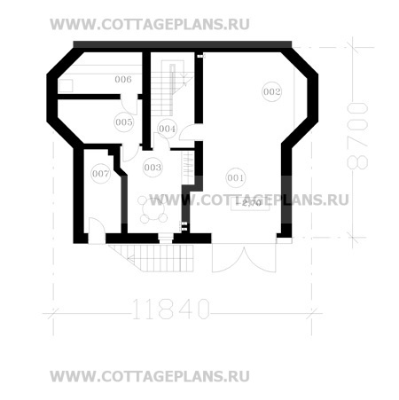 Поэтажные планы проект дома 48-94 общ. площадь 210 м2
