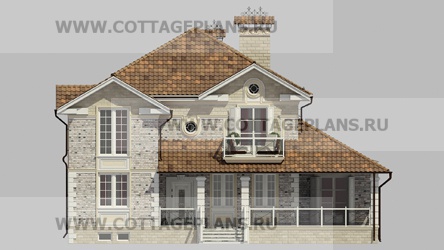 Фасады проект дома 88-77 общ. площадь 368,20 м2