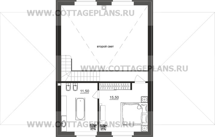 Поэтажные планы проект дома 15-74 общ. площадь 149,25 м2