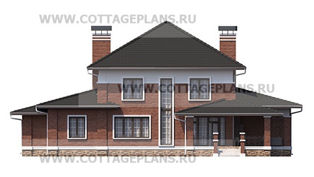 Фасады проект дома 75-39 общ. площадь 311,25 м2