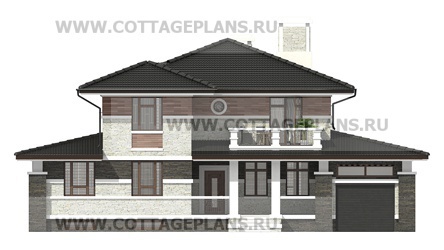 Фасады проект дома 77-37 общ. площадь 267,95 м2