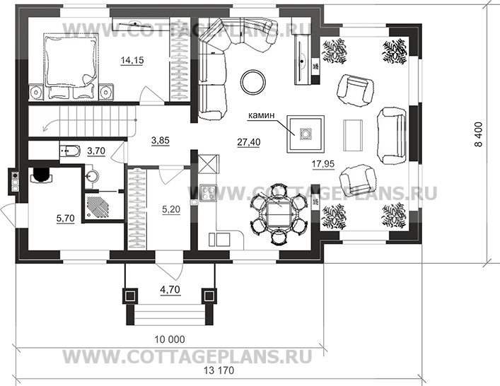 Поэтажные планы проект дома 95-28 общ. площадь 135,95 м2
