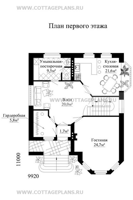 Поэтажные планы проект дома 31-83 общ. площадь 251,4м2