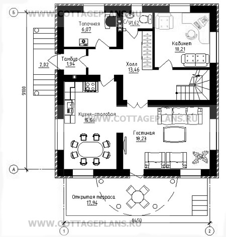 Поэтажные планы проект дома 15-40 общ. площадь 133,15 м2