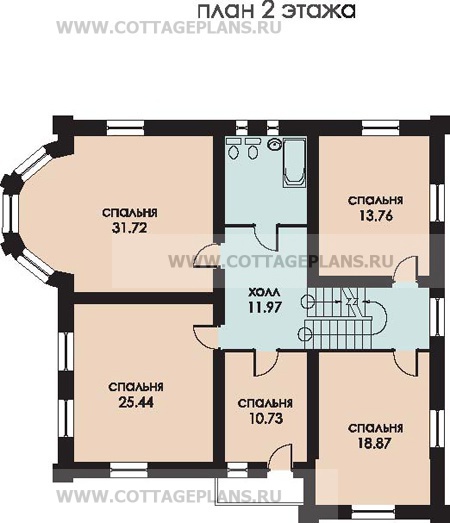 Поэтажные планы проект дома 47-33 общ. площадь 421.26 м2