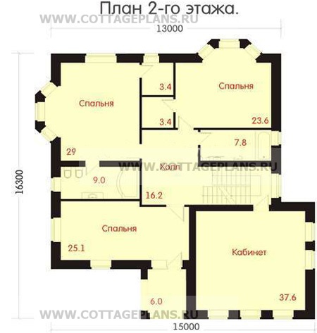 Поэтажные планы проект дома 47-45 общ. площадь 528,25 м2